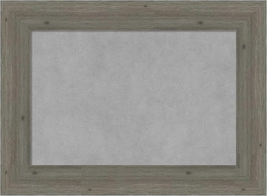 Amanti Art Grey Framed Magnetic Board 17x23 Small Vision Board for use with Magnets, 100% Metal Sheet to Display Items as Office Decor or for Home Organization in mudroom, Kitchen or Kids Room