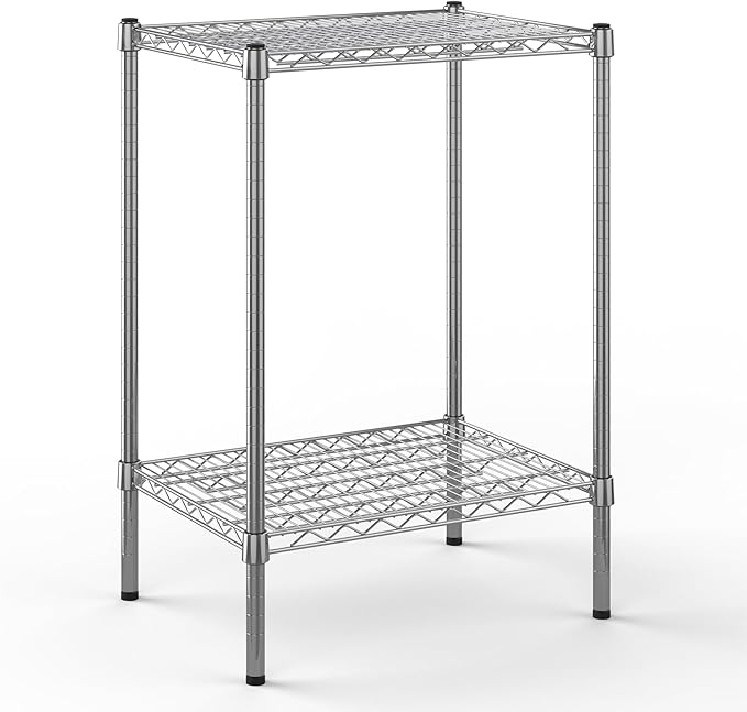Regal Altair 18" Deep x 24" Wide x 34" Height Wire Shelving Kit | 2-Tier | NSF Commercial Storage Rack Unit