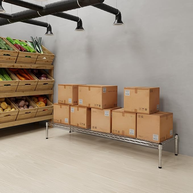 Regal Altair 18" Deep x 60" Wide x 8" Height Wire Shelving Kit | 1-Tier | NSF Commercial Storage Rack Unit
