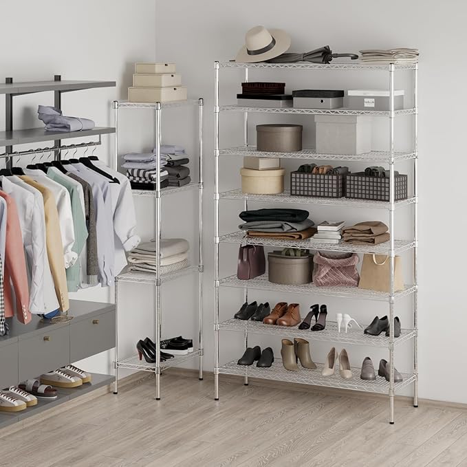 Regal Altair 18" Deep x 48" Wide x 86" Height Wire Shelving Kit | 8-Tier | NSF Commercial Storage Rack Unit