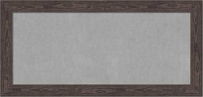 Amanti Art Black Framed Magnetic Board 26x54 Oversize Vision Board for use with Magnets, 100% Metal Sheet to Display Items as Office Decor or for Home Organization in mudroom, Kitchen or Kids Room