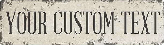 Rustic Custom Metal Signs - Custom sign for indoor or outdoor use. Many styles available. Personalized metal signs perfect for rental properties, business signage, directional and delivery signs, gift giving and more! Made in U.S.A. Printed on rust-res...