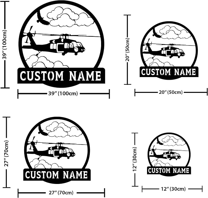 Personalized Metal Airplane Wall Art, Airplane Name Sign, Customized Pilot Name Sign, Airplane Hangar Sign Decor, Aviation Home Office Decor, Large Outdoor Decor, Pilot Gifts, Aircraft Lovers Gift