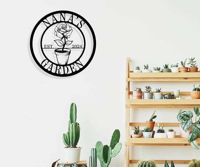 Personalized Garden Signs for Outdoors Custom Garden Sign Funny Garden Signs Grandmas Garden Sign Vegetable Garden Sign Garden Decor for Outside Garden Signs Decorative Outdoor