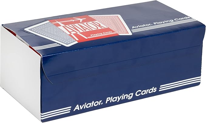 Aviator Playing Cards, 12 Pack, Standard Index Card Decks, Red