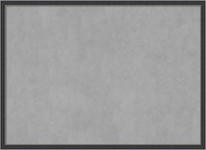 Amanti Art Black Framed Magnetic Board 21x29 Medium Vision Board for use with Magnets, 100% Metal Sheet to Display Items as Office Decor or for Home Organization in mudroom, Kitchen or Kids Room