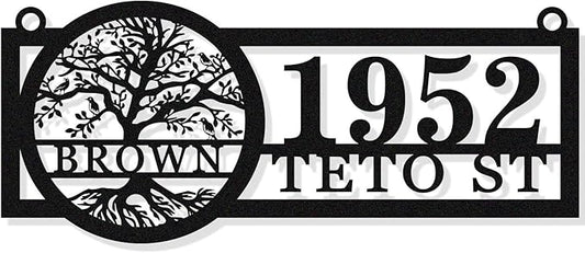 Hanging Metal House Numbers,Custom Metal Hanging Address Signs, Hanging Mailbox House Number Signs,Hanging House Address Numbers, Lamp Post Address Plaques