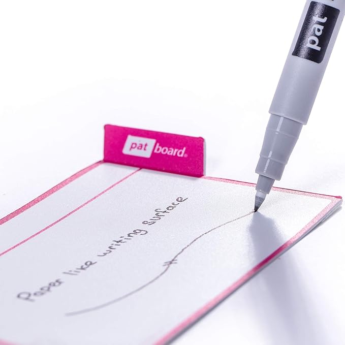 PATboard Scrum Board and Kanban Board - 16 Task Cards Medium - with nanocups® for Glass - Blue