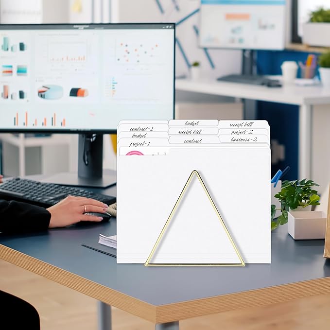 SUNEE File Folders, 30 Pack Manilla Folders 8.5 x 11, Colored File Folders Home Office School Supplies for Documents Files Paper, White