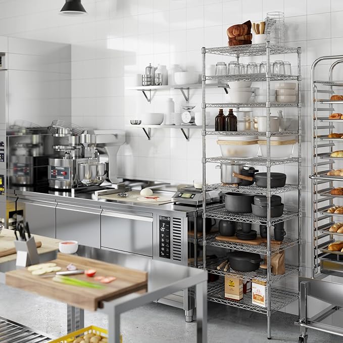 Regal Altair 21" Deep x 24" Wide x 86" Height Wire Shelving Kit | 10-Tier | NSF Commercial Storage Rack Unit