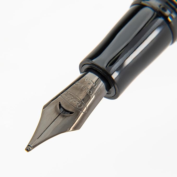 Conklin All American Fountain Pen in Black – Omniflex Nib, Flexible Design & Premium Craftsmanship – Ideal Gift for Pen Enthusiasts & Collectors