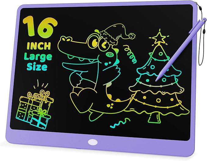 KOKODI LCD Writing Tablet for Kids 16 Inch Colorful Doodle Board, Electronic Drawing Tablet Drawing Pad for Kids, Educational and Learning Kids Toys Gifts for 3 4 5 6 7 8 Year Old Boys and Girls