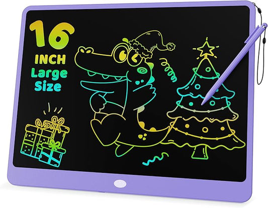 KOKODI LCD Writing Tablet for Kids 16 Inch Colorful Doodle Board, Electronic Drawing Tablet Drawing Pad for Kids, Educational and Learning Kids Toys Gifts for 3 4 5 6 7 8 Year Old Boys and Girls