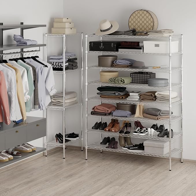 Regal Altair 21" Deep x 54" Wide x 74" Height Wire Shelving Kit | 8-Tier | NSF Commercial Storage Rack Unit