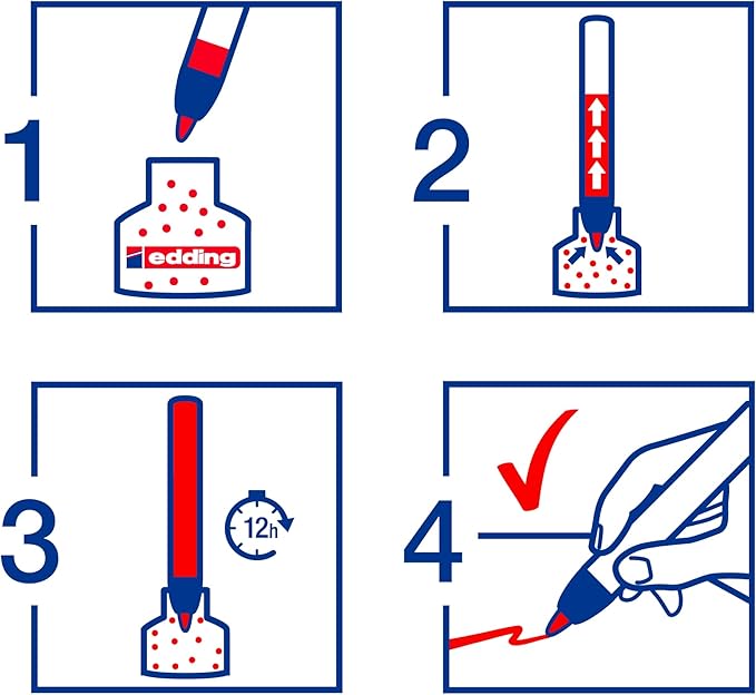 edding 29 Ecoline whiteboardmarker - blauw - 10 whiteboardstiften - beitelpunt 1 - 5 mm - boardmarker uitwisbaar - voor whiteboard, flipchart, magneetbord, prikbord, memobord - sketchnotes - navulbaar