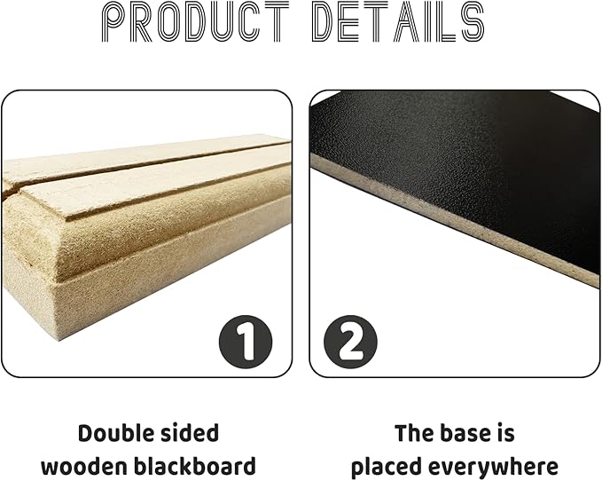 Mini Chalkboard Signs,Small Chalkboard Signs with Stand,Desktop Chalk Board (1 Pack 8x6 in