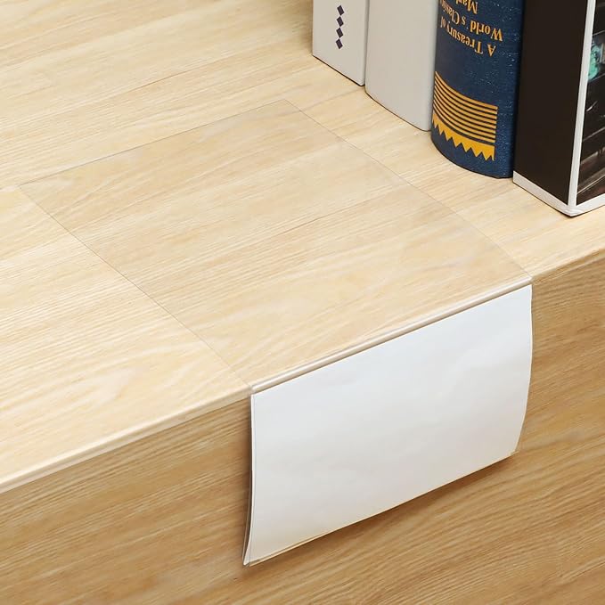 Containlol 15 Pieces Moveable Shelf Label Holders Clear Shelves Tags Moveable Library Markers Transparent Shelf Label Display Holder for Classroom Office Library Book Shelves(6.5 x 3.54 x 2.36 Inch)