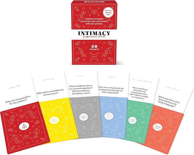 BestSelf Intimacy Deck Expansion Pack, 50 Conversation Starters for Couples, Meaningful Chats. Relationship Building Game