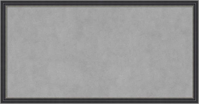 Amanti Art Black Framed Magnetic Board 13x25 Small Vision Board for use with Magnets, 100% Metal Sheet to Display Items as Office Decor or for Home Organization in mudroom, Kitchen or Kids Room