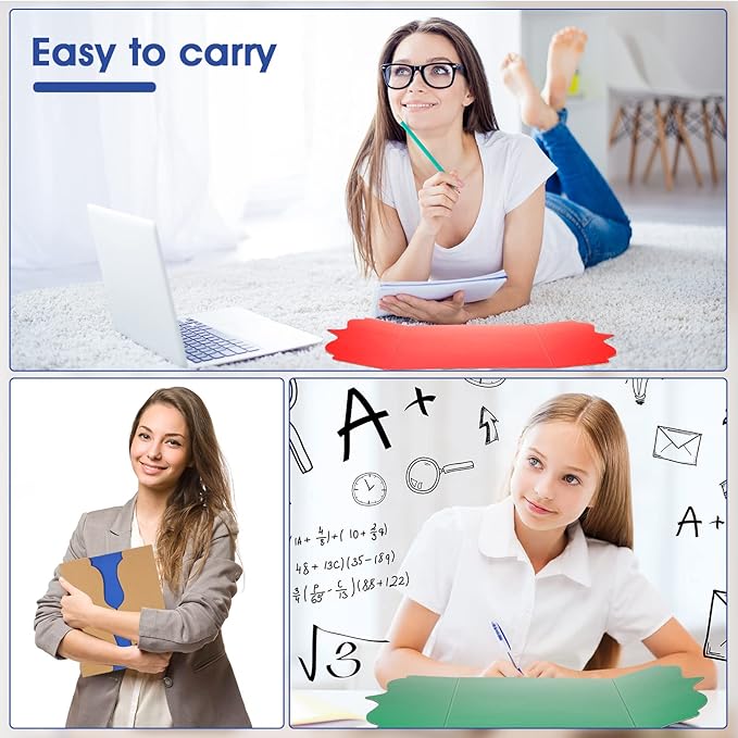 15 Pcs Trifold Presentation Board 12 x 20 Inch Trifold Poster Board Portable Science Fair Display Cardboard Foldable Posterboard for Photo Exhibition Meeting School(Colorful)