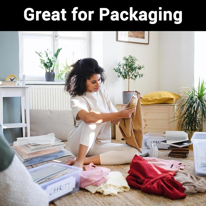 Svaldo Packaging Bags, 5 Sizes 12x16" 10x13" 8x10" 12x8" 10x7" Pack of 50, 3 Mil Thick Plastic Shipping Bags for Business Clothing Packing Craft & Hobby Storage, Frosted, with Vent Hole