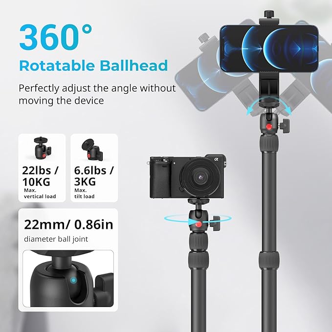 SMALLRIG Camera Desk Mount C Stand, 15"-35" Adjustable Desk Tripod Light Stand, Tabletop C Clamp for Webcam, DSLR Camera, Ring Light, Live Streaming, Photo Video Shooting