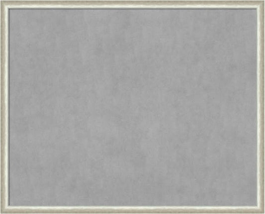 Amanti Art Silver Framed Magnetic Board 34x42 X-Large Vision Board for use with Magnets, 100% Metal Sheet to Display Items as Office Decor or for Home Organization in mudroom, Kitchen or Kids Room