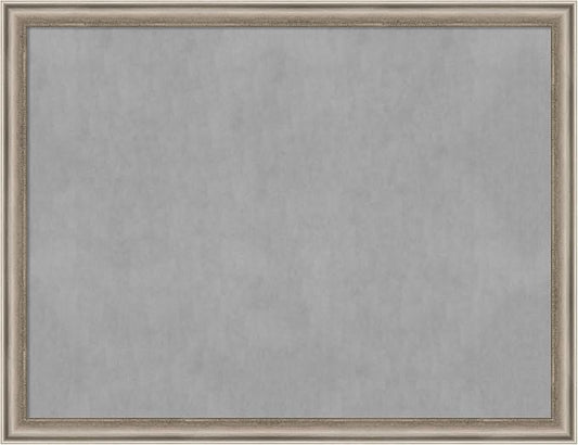 Amanti Art Silver Framed Magnetic Board 20x26 Medium Vision Board for use with Magnets, 100% Metal Sheet to Display Items as Office Decor or for Home Organization in mudroom, Kitchen or Kids Room