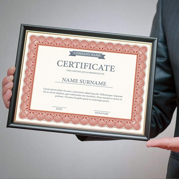 Elite Red & White Parchment Certificate Papers - Pack of 25, Laser & Inkjet Printer Compatible, for Office, Business Awards, Graduation, School Diplomas, 8-1/2" x 11" on 60 lb. Text Stock