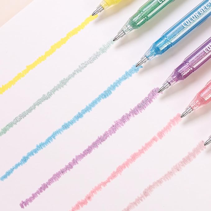 PHOSYNDYE 72 Color 1.0mm Big Hit Glitter Gel Pens for Adult DIY Projects, Art, Christmas Crafts, Birthday Card, Coloring Books