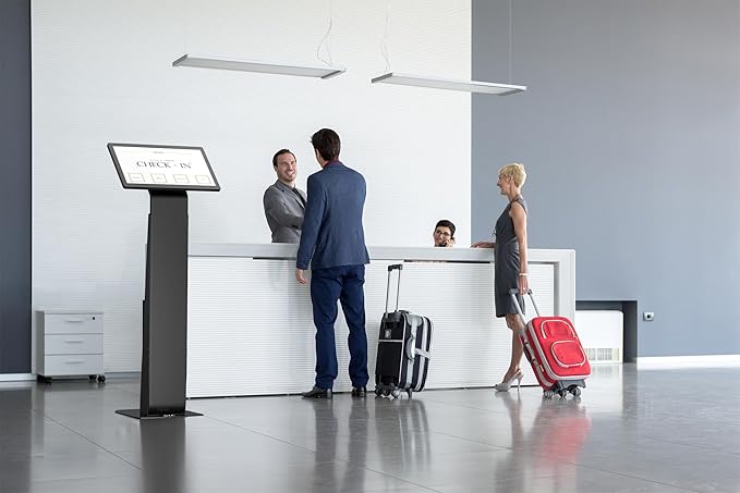 Premium Monitor Floor Stand - CTA Premium Floor Stand for Monitors up 32" - Black - (ADD-PARAFSM)