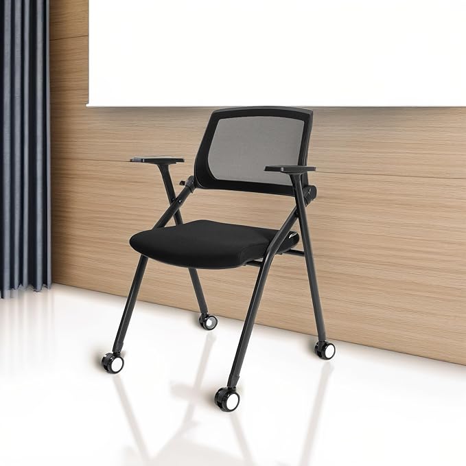 VACYOVKE 20 Pack Folding Chairs Capacity Portable Nesting Commercial Seat for School Events Office Picnic Kitchen Conference Waiting Training Room