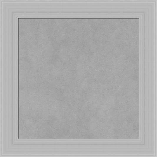 Amanti Art Silver Framed Magnetic Board 20x20 Small Vision Board for use with Magnets, 100% Metal Sheet to Display Items as Office Decor or for Home Organization in mudroom, Kitchen or Kids Room