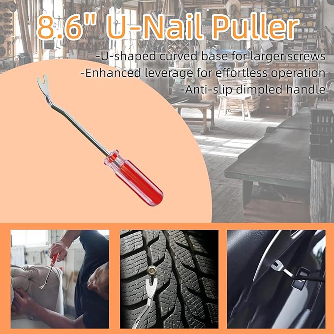 INBWENH 3Pcs Upholstery Staple Remover Nail Remover Tool Set Including Tack Pullers, Carpet Remover，Removing Staples from Construction Furniture Floor Wall Wooden