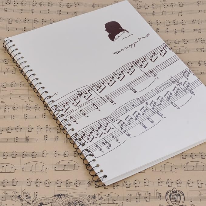 Blank Sheet Music Composition Notebooks 100 Pages Stave Notebook,Musical Notation Staff Notebook,Music Manuscript Paper