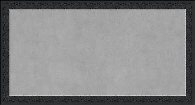 Amanti Art Black Framed Magnetic Board 14x26 Small Vision Board for use with Magnets, 100% Metal Sheet to Display Items as Office Decor or for Home Organization in mudroom, Kitchen or Kids Room