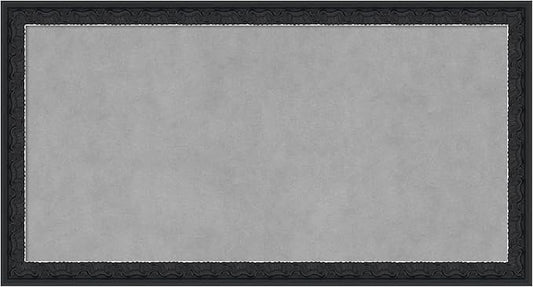 Amanti Art Black Framed Magnetic Board 14x26 Small Vision Board for use with Magnets, 100% Metal Sheet to Display Items as Office Decor or for Home Organization in mudroom, Kitchen or Kids Room