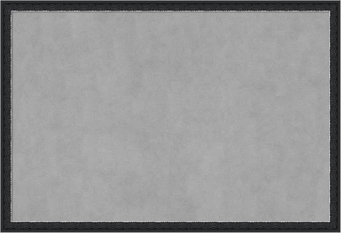 Amanti Art Black Framed Magnetic Board 26x38 Large Vision Board for use with Magnets, 100% Metal Sheet to Display Items as Office Decor or for Home Organization in mudroom, Kitchen or Kids Room