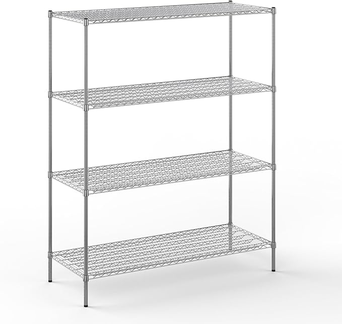 Regal Altair 24" Deep x 60" Wide x 74" Height Wire Shelving Kit | 4-Tier | NSF Commercial Storage Rack Unit