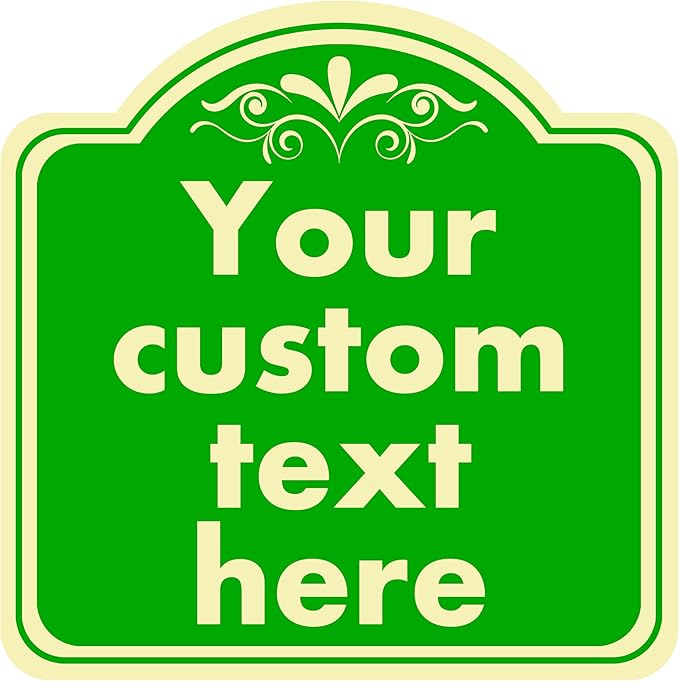 personalized metal sign, Custom Indoor/Outdoor Decorative Sign，Aluminum Weatherproof Metal Sign Multiple Sizes, Customize for Office, Business, Workplace, office, Home, Delivery Signs