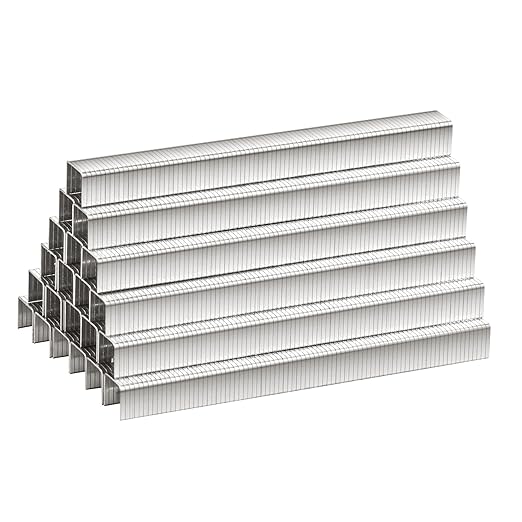 meite T-50 Staple Gun Staples Marine, 3/8 Inch 304 Stainless Steel T-50 Staples, Heavy Duty 20 Gauge 3/8 Inch Crown Upholstery Staple for Marine Applications (10 Packs)