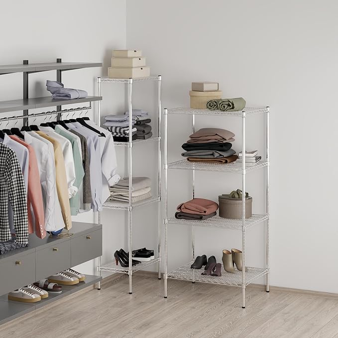 Regal Altair 24" Deep x 30" Wide x 64" Height Wire Shelving Kit | 4-Tier | NSF Commercial Storage Rack Unit