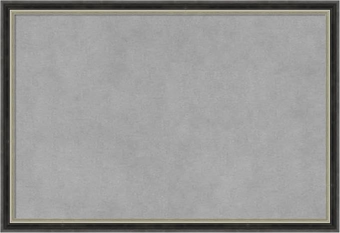 Amanti Art Black Framed Magnetic Board 13x19 Small Vision Board for use with Magnets, 100% Metal Sheet to Display Items as Office Decor or for Home Organization in mudroom, Kitchen or Kids Room