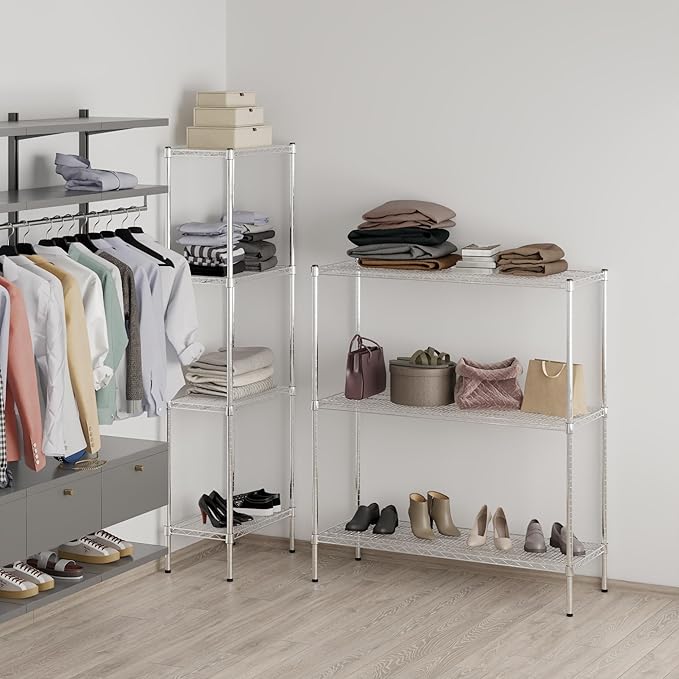 Regal Altair 18" Deep x 48" Wide x 54" Height Wire Shelving Kit | 3-Tier | NSF Commercial Storage Rack Unit