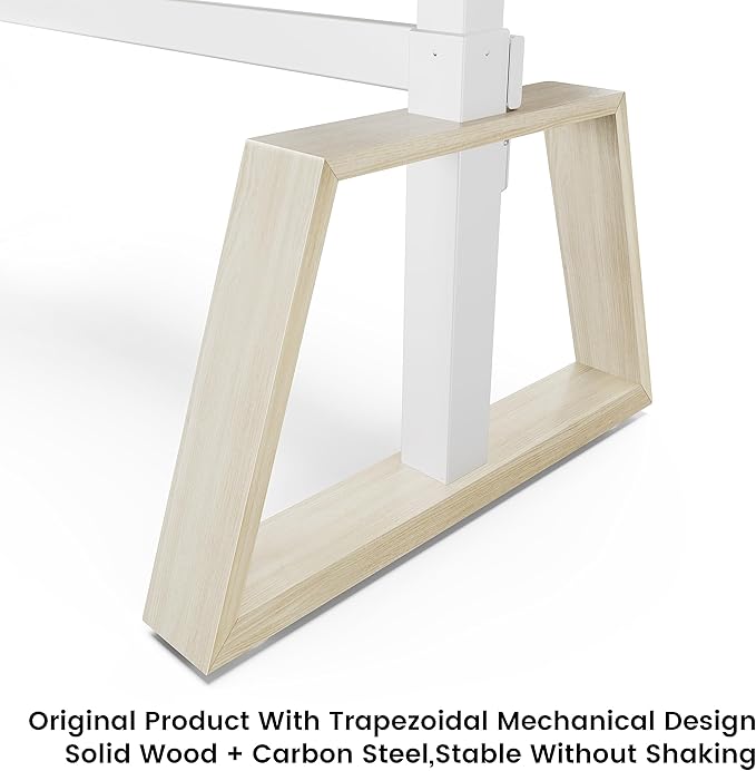 EUREKA ERGONOMIC Electric Standing Desk with Dual Drawers,63 Inches Height Adjustable L-Shaped Office Desk,Sit Stand Desk Ergonomic Executive Desk Computer Workstations with Monitor Stand,Right/White