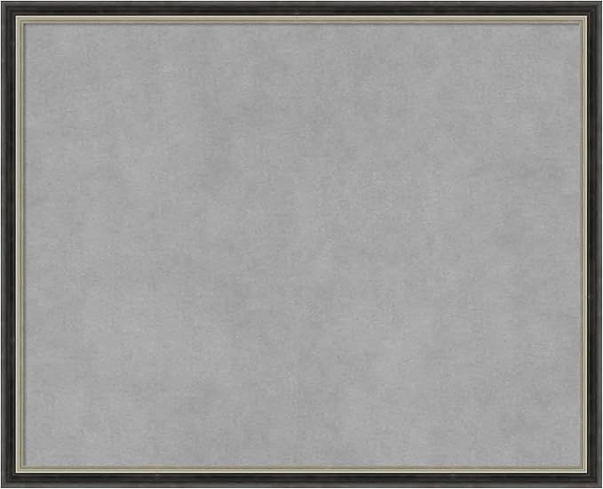 Amanti Art Black Framed Magnetic Board 17x21 Small Vision Board for use with Magnets, 100% Metal Sheet to Display Items as Office Decor or for Home Organization in mudroom, Kitchen or Kids Room
