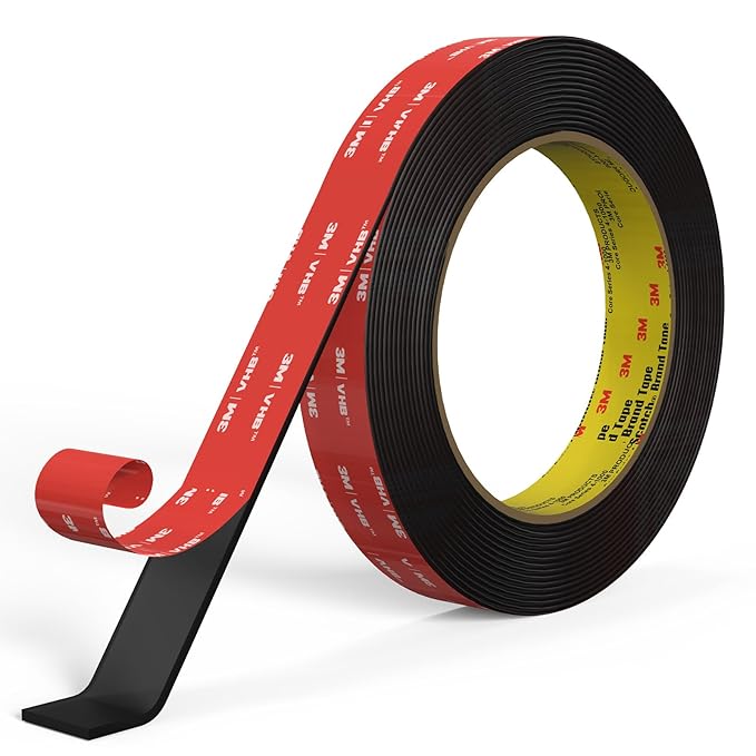 3M Double Sided Tape Heavy Duty 16.5FT,Double Sided mounting Tape for Walls,3M vhb Strong Double Sided Tape Heavy Duty for Car, LED Strip Light, Home/Office Decor