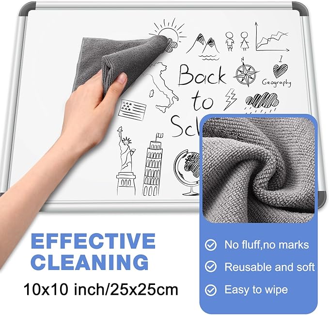 Dansib 8 Pack Whiteboard Cleaner Spray 8.5oz Dry Erase Board Cleaner with 6 Cloths Non Toxic Dry Erase Cleaner Removes Stubborn Marks from Whiteboards
