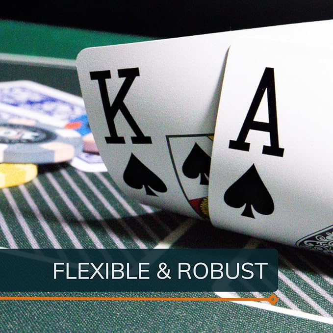 Bullets Playing Cards | Waterproof Plastic Playing Cards – 2 Decks Poker Size with Jumbo Index, Smooth Front & Easy-Grip Back – Ideal for Texas Hold’em, Casino & Camping