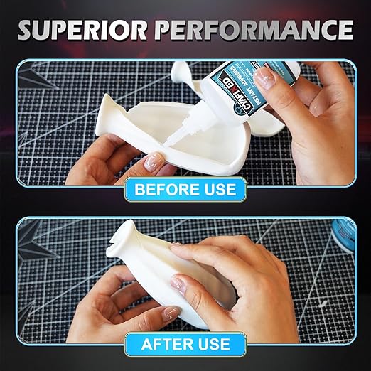 Thin Super Glue 1 oz, All Purpose Clear Liquid CA Glue Repair Wood Ceramic Glass Plastic, Heavy Duty Cyanoacrylate Adhesive for 3D Print PLA Shoe Metal Craft, Strong Bond and Instant Superglue